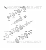 TRANSMISSION pour Kawasaki KX250