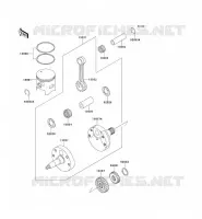 VILEBREQUIN/PISTON pour Kawasaki KX250