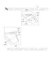 CACHE LAT&Eacute;RAL pour Kawasaki KX250