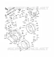 COUVERCLES MOTEUR pour Kawasaki KX250