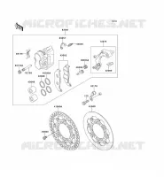 FREIN AVANT pour Kawasaki KX250