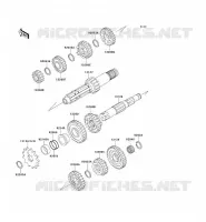 TRANSMISSION pour Kawasaki KX250