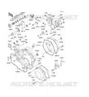 COUVERCLES MOTEUR pour Kawasaki KX250