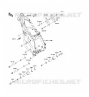 PIECE DE CADRE (COUVERTURE) pour Kawasaki KX250