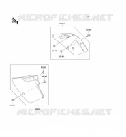 CACHE LAT&Eacute;RAL pour Kawasaki KX250