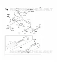 &Eacute;CHAPPEMENT pour Kawasaki KX250