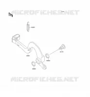PEDALE DE FREIN pour Kawasaki KX250