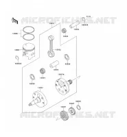 VILEBREQUIN/PISTON pour Kawasaki KX250