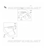 CACHE LAT&Eacute;RAL pour Kawasaki KX250