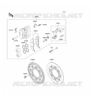 FREIN AVANT pour Kawasaki KX250