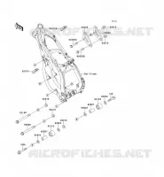 PIECE DE CADRE (COUVERTURE) pour Kawasaki KX250