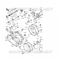 COUVERCLES MOTEUR pour Kawasaki KX250