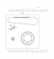 KIT CHAINE pour Kawasaki KX250