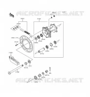 MOYEU ARRIERE pour Kawasaki KX250