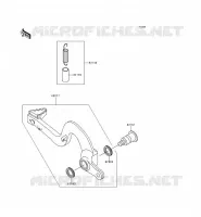 PEDALE DE FREIN pour Kawasaki KX250
