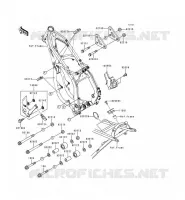 PIECE DE CADRE (COUVERTURE) pour Kawasaki KX250