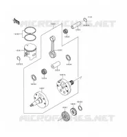 VILEBREQUIN/PISTON pour Kawasaki KX250
