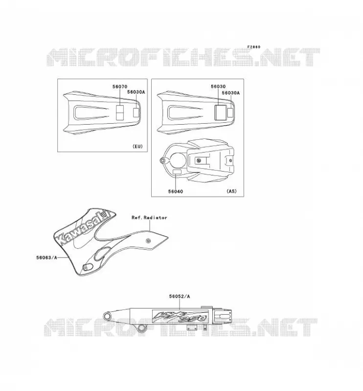 LABEL Kawasaki TOUT-TERRAIN 250 2001 KX250  KX250-L3