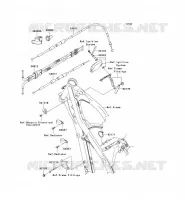 CABLES pour Kawasaki KX250F