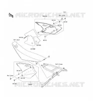 CACHE LAT&Eacute;RAL pour Kawasaki KX250F