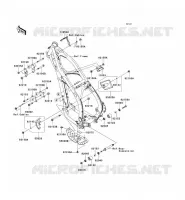 PIECE DE CADRE (COUVERTURE) pour Kawasaki KX250F