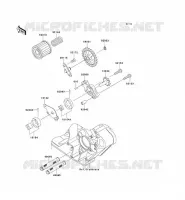 POMPE A HUILE pour Kawasaki KX250F