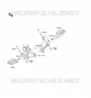 REPOSE PIED pour Kawasaki KX250F