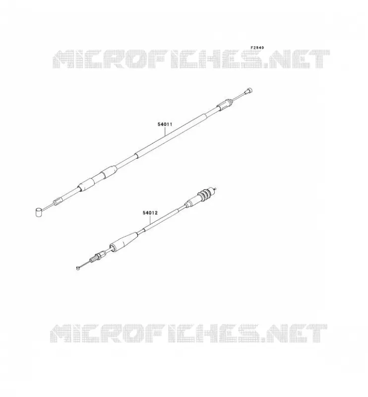 CABLES Kawasaki TOUT-TERRAIN 250 2005 KX250  KX250-R1