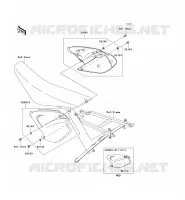 CACHE LAT&Eacute;RAL pour Kawasaki KX250