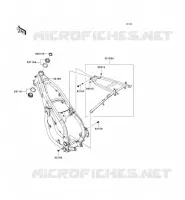 CH&Acirc;SSIS pour Kawasaki KX250