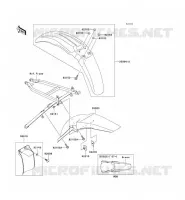 GARDE BOUE pour Kawasaki KX250