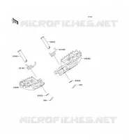 REPOSE PIED pour Kawasaki KX250