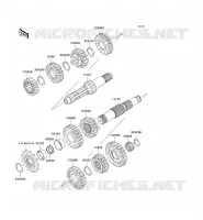 TRANSMISSION pour Kawasaki KX250