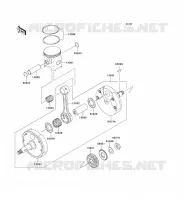 VILEBREQUIN/PISTON pour Kawasaki KX250