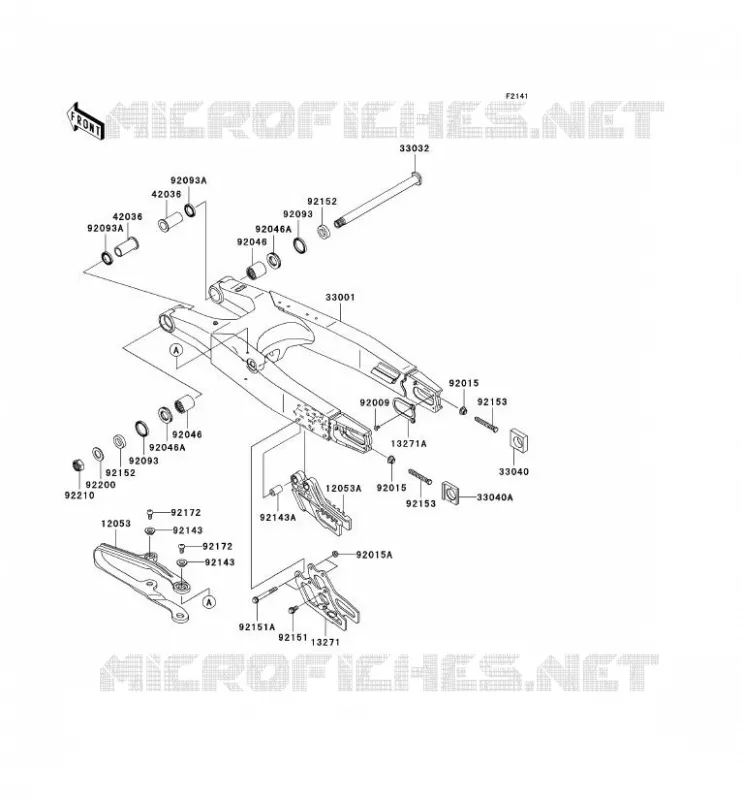 BRAS OSCILLANT Kawasaki TOUT-TERRAIN 250 2007 KX250F  KX250T7F