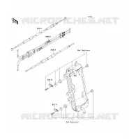 CABLES pour Kawasaki KX250F