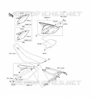 CACHE LAT&Eacute;RAL pour Kawasaki KX250F