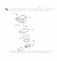 CYLINDRE/PISTON pour Kawasaki KX250F