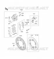 FREIN AVANT pour Kawasaki KX250F