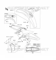 GARDE BOUE pour Kawasaki KX250F