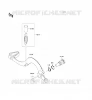 PEDALE DE FREIN pour Kawasaki KX250F