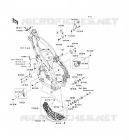 PIECE DE CADRE (COUVERTURE) pour Kawasaki KX250F