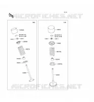 SOUPAPE pour Kawasaki KX250F
