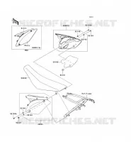 CACHE LAT&Eacute;RAL pour Kawasaki KX250F