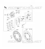 FREIN AVANT pour Kawasaki KX250F