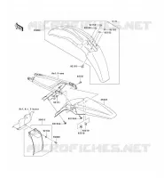 GARDE BOUE pour Kawasaki KX250F