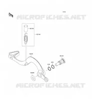 PEDALE DE FREIN pour Kawasaki KX250F