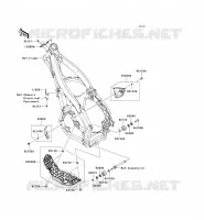 PIECE DE CADRE (COUVERTURE) pour Kawasaki KX250F