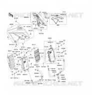 RADIATEUR pour Kawasaki KX250F