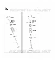 SOUPAPE pour Kawasaki KX250F